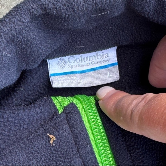 Columbia Blue and Green Performance Jacket - Picture 3 of 3